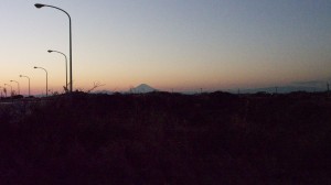 宮川公園から富士山
